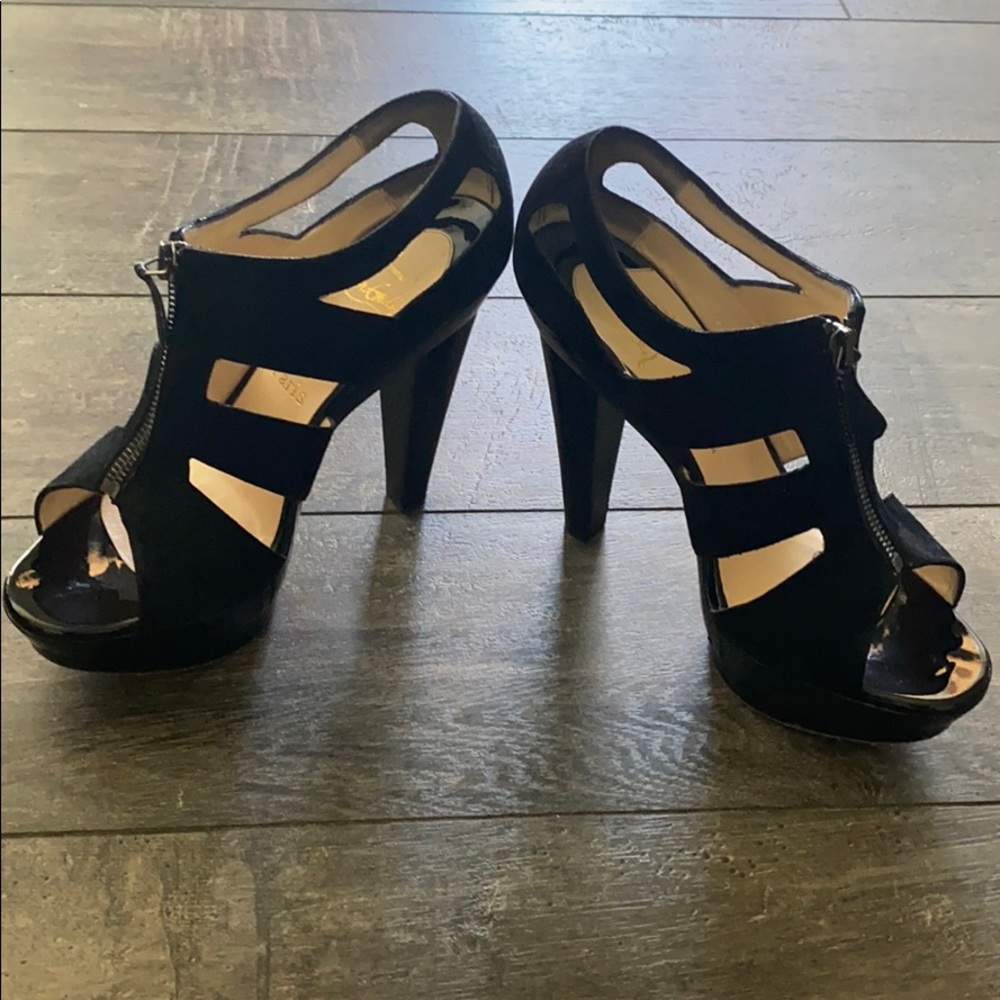 Christian Louboutin Black platform caged sandal 39